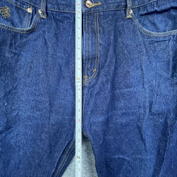Rocawear Denim Company Jeans Mens 40 x 32 Dark Hip Hop Y2K Straight Baggy - Picture 6 of 10
